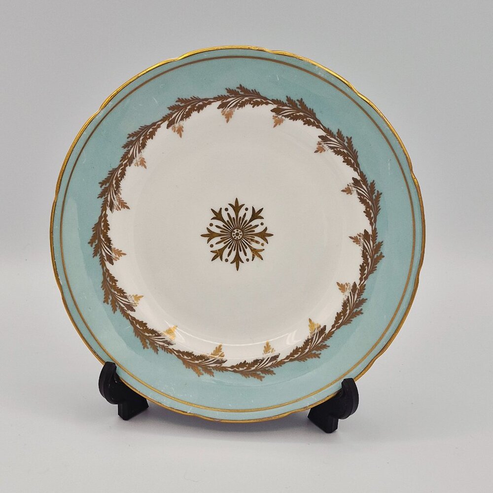 Vintage Foley Bone China Bread Plate 15.8 cm - "Cypress" Pattern 3087 - Blue